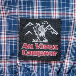 Au Vieux Campeur - Veste à carreaux Claude - Bleu & Blanc