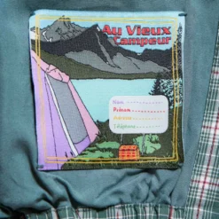 Au Vieux Campeur - Veste à carreaux Claude - Vert & Blanc