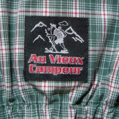 Au Vieux Campeur - Veste à carreaux Claude - Vert & Blanc