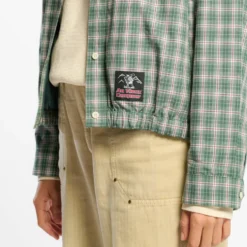 Au Vieux Campeur - Veste à carreaux Claude - Vert & Blanc