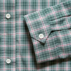 Au Vieux Campeur - Veste à carreaux Claude - Vert & Blanc