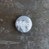 Badge Merci - Montagne Noir & Blanc