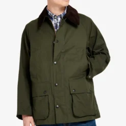 Barbour - Veste Os Pleached Bedale Casual - Sauge