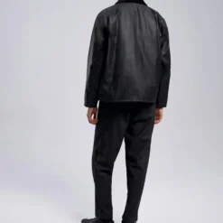 Barbour - Veste Os Transport Wax - Noir