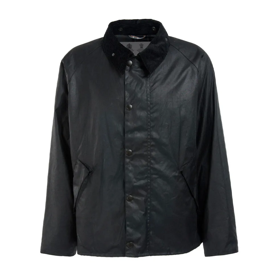 Barbour - Veste Os Transport Wax - Noir