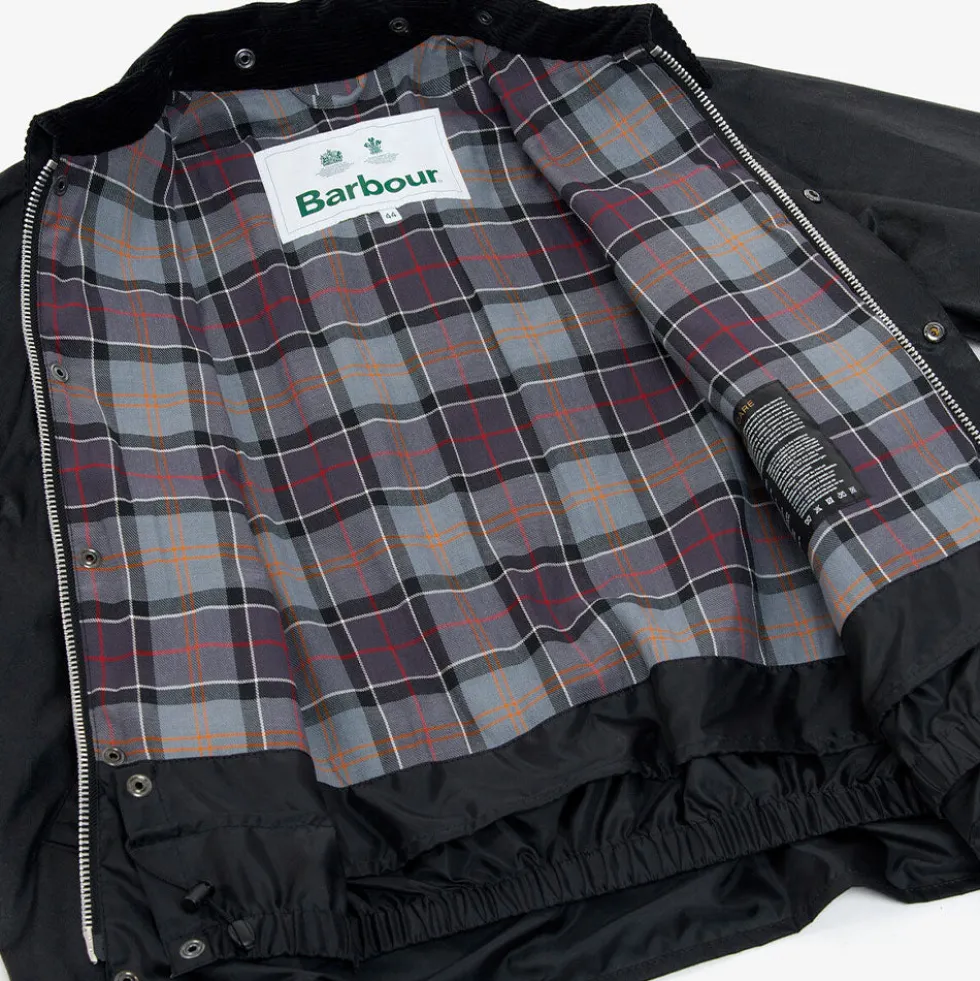 Barbour - Veste Os Transport Wax - Noir