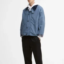 Barbour - Veste Transport Cotton - Bleu Washed