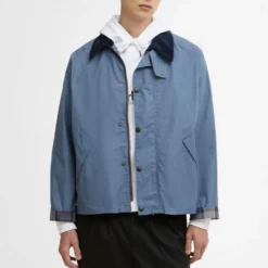 Barbour - Veste Transport Cotton - Bleu Washed