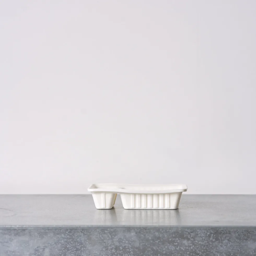 Barquette à frites en porcelaine
