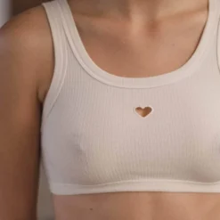 Baserange - Bralette Heart - Blanc
