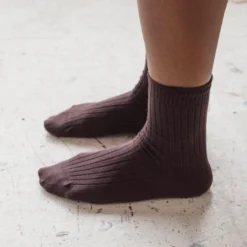 Baserange - Chaussettes Mi-Hautes Côtelées - Tactile