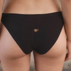 Baserange - Culotte Heart Bell - Noir