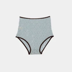 Baserange - Culotte Highwaist Crescent - Bleu Dona