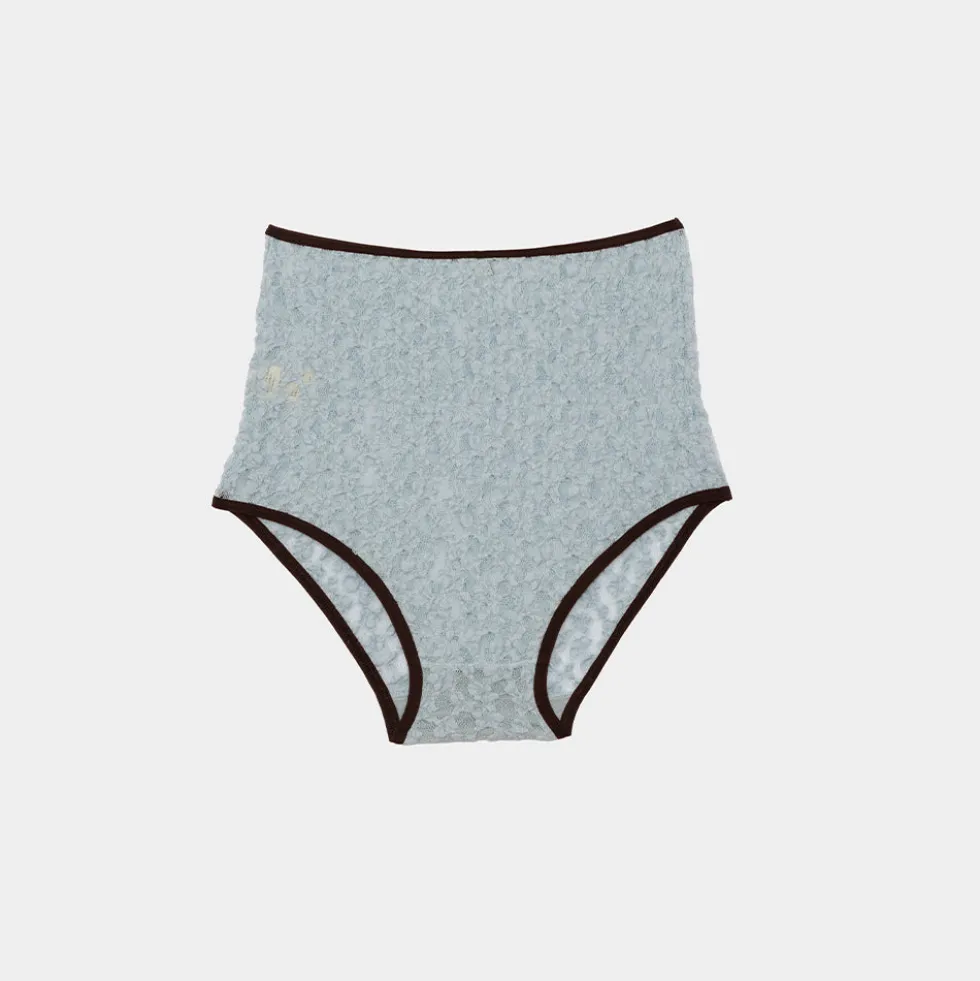Baserange - Culotte Highwaist Crescent - Bleu Dona