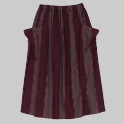 Baserange - Jupe Snell - Marroon Stripe
