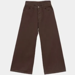 Baserange - Pantalon Tajo Wide - Marron Cata
