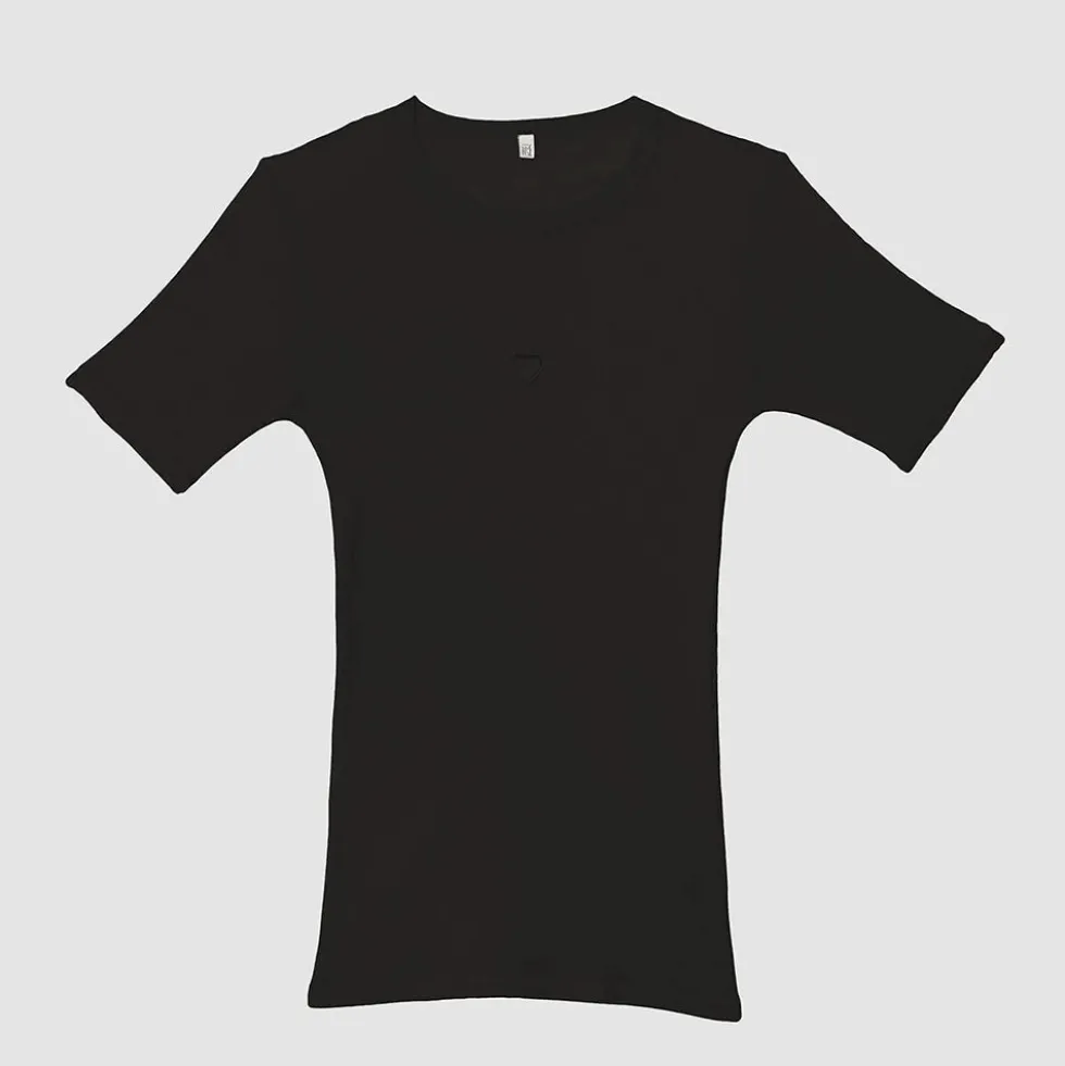 Baserange - T-shirt Heart - Noir