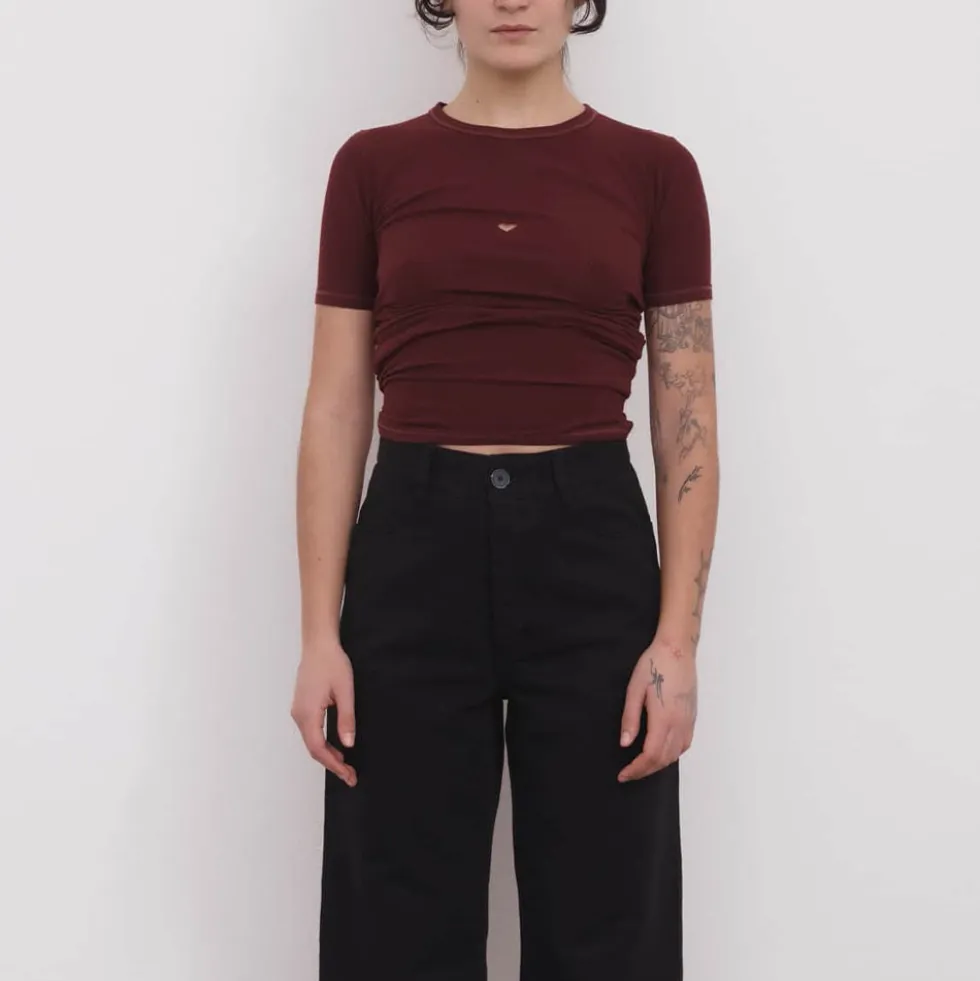 Baserange - T Shirt Heart - Rouge Nara