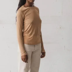 Baserange - T-Shirt manches longues - Marron