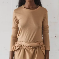 Baserange - T-Shirt manches longues - Marron