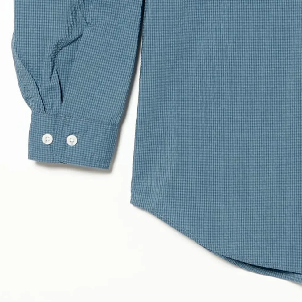 Beams Plus - Chemise Adventure Gingham - Bleu