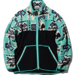 Beams Plus - Jersey imprimé animal - Bleu