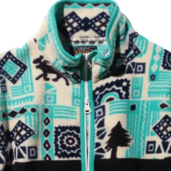 Beams Plus - Jersey imprimé animal - Bleu