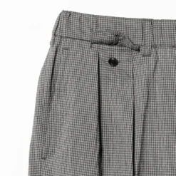 Beams Plus - Pantalon 2 Pleats Gaufré - Gris