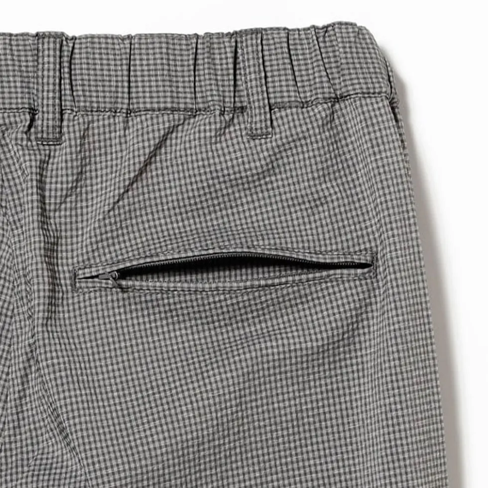 Beams Plus - Pantalon 2 Pleats Gaufré - Gris
