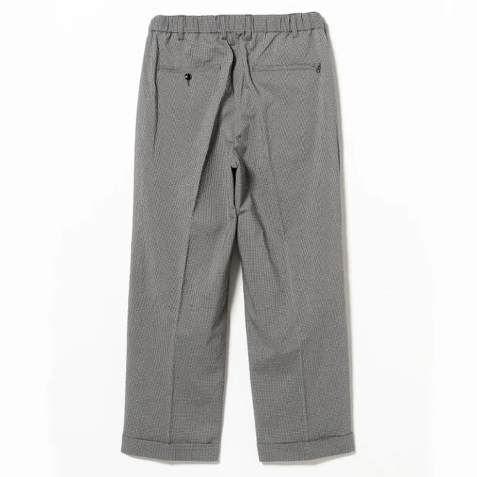 Beams Plus - Pantalon 2 Pleats Gaufré - Gris