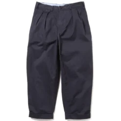 Beams Plus - Pantalon 2 Pleats Twill - Bleu