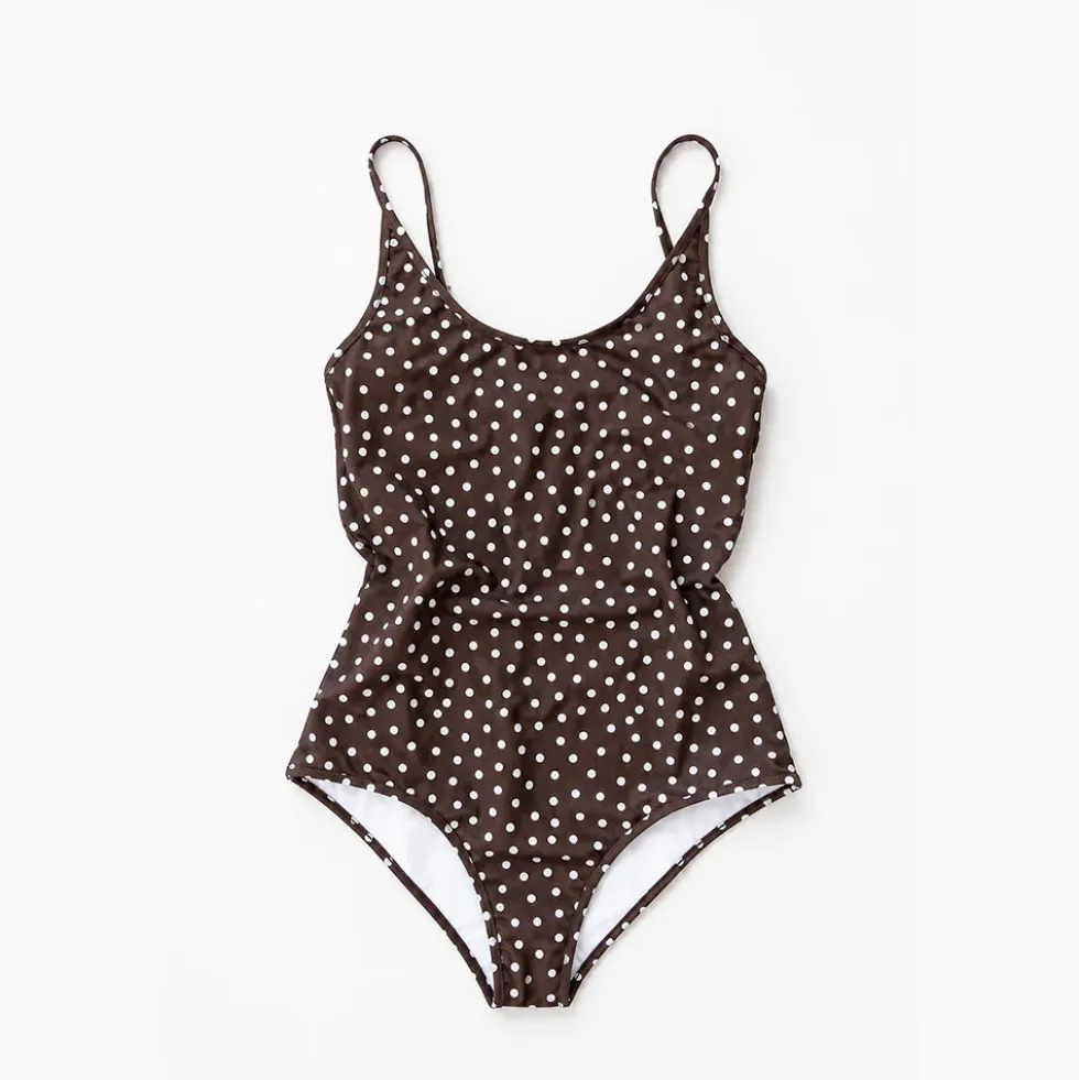 BELLINI BIKINI - Maillot de bain Saona - Pois Marron