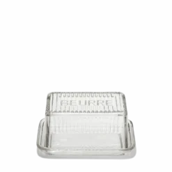 Beurrier en verre moulé