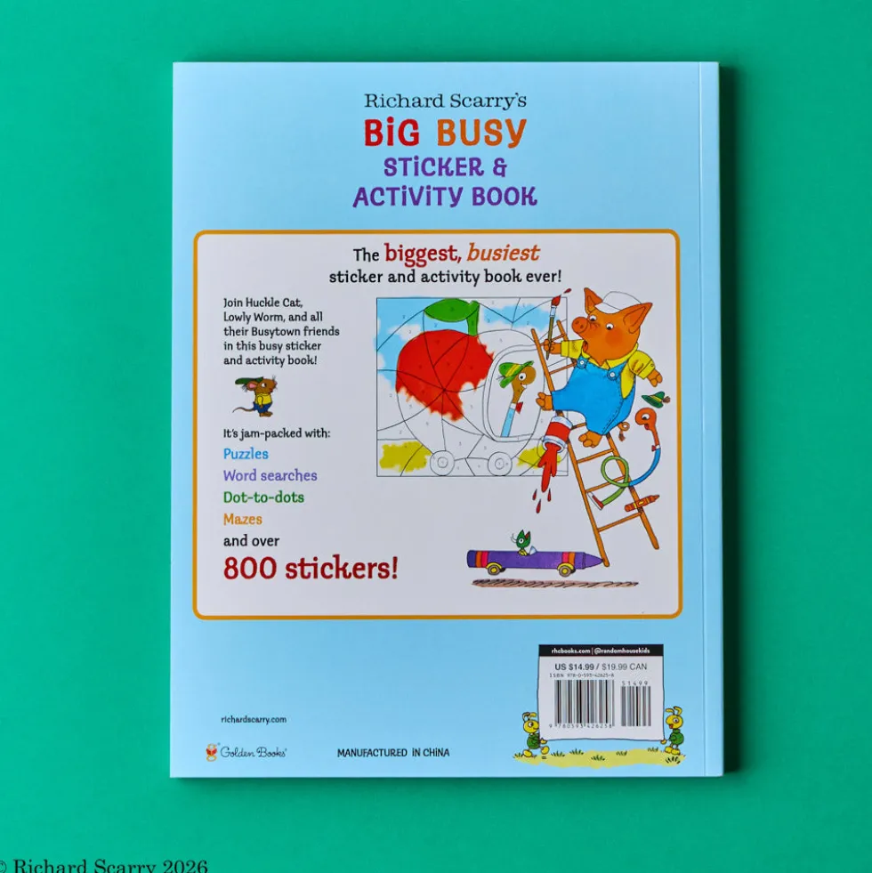Big Busy Sticker Book - Richard Scarry