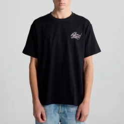 Bisous Skateboard - T-shirt Dialogues Intimes - Noir
