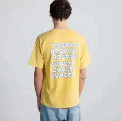 Bisous Skateboard - T-shirt Slime - Jaune