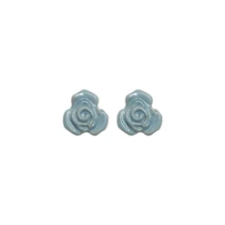 Blanca Olmos Studio - Boucles d'oreilles Rose - Bleu Clair