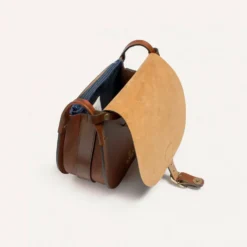 Bleu de Chauffe - Sac Gibecière Diane L - Brun Ambré