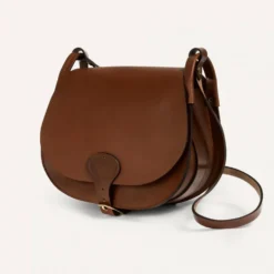 Bleu de Chauffe - Sac Gibecière Diane L - Brun Ambré