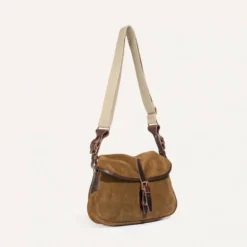 Bleu de Chauffe - Sac Musette du Pecheur XS - Marron Noisette