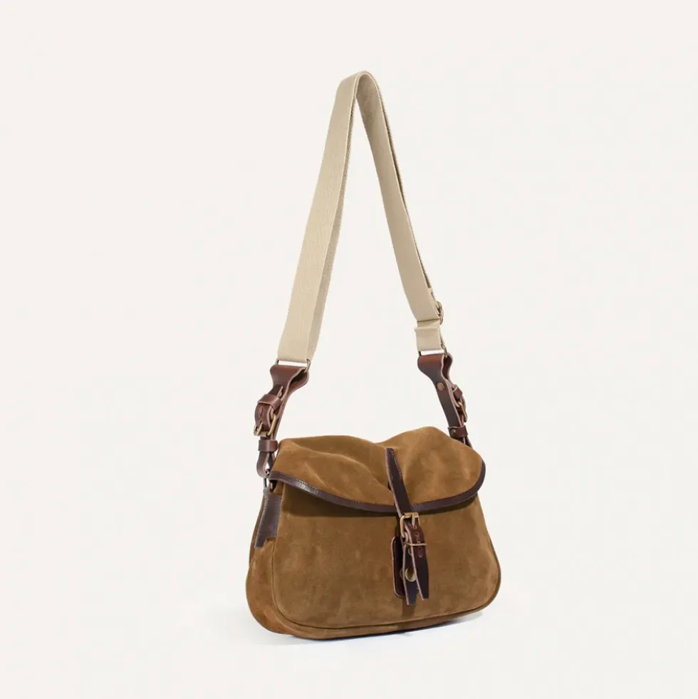 Bleu de Chauffe - Sac Musette du Pecheur XS - Marron Noisette