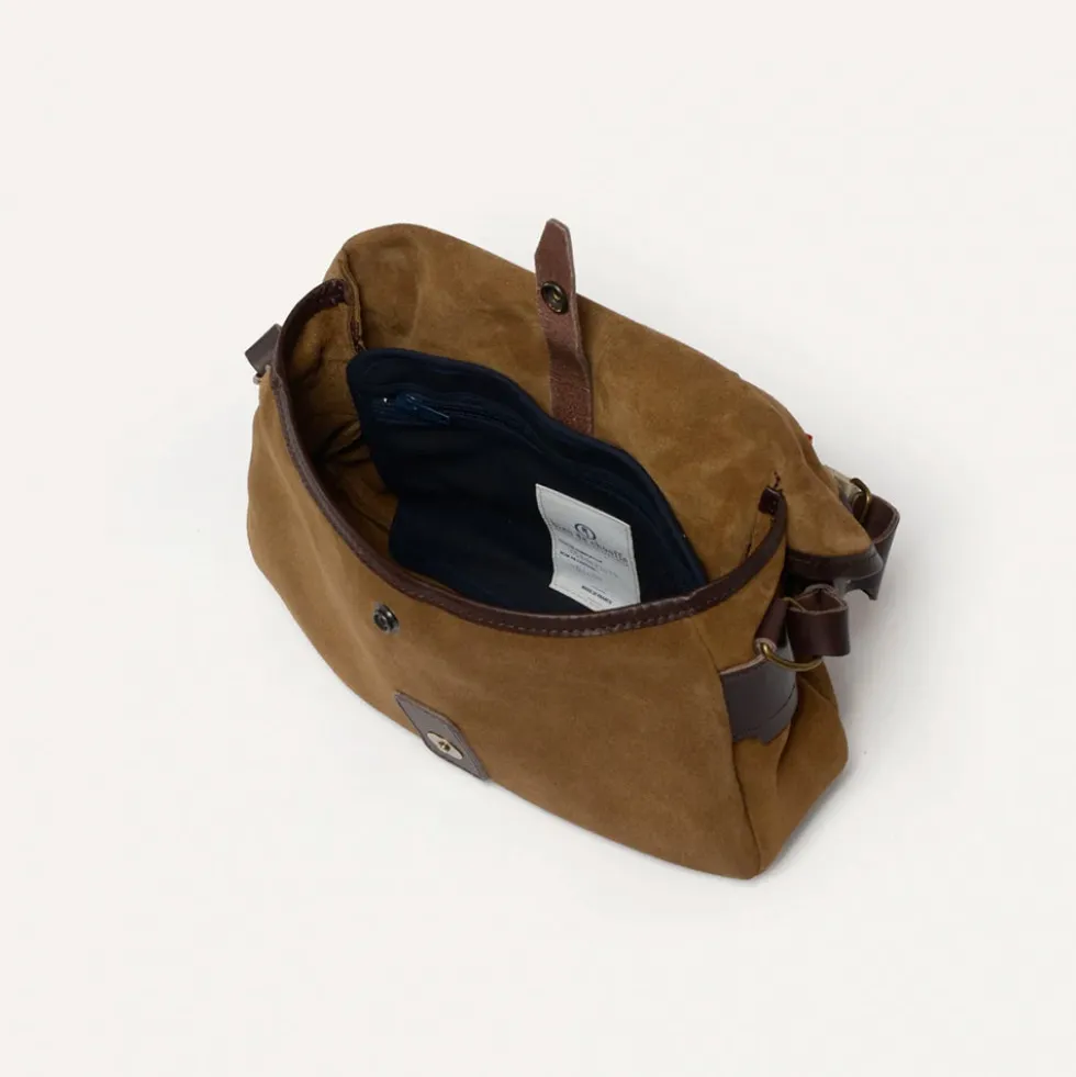 Bleu de Chauffe - Sac Musette du Pecheur XS - Marron Noisette