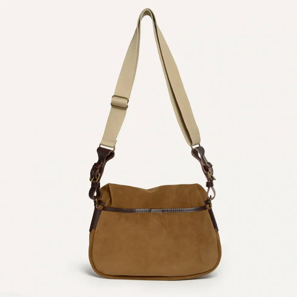 Bleu de Chauffe - Sac Musette du Pecheur XS - Marron Noisette