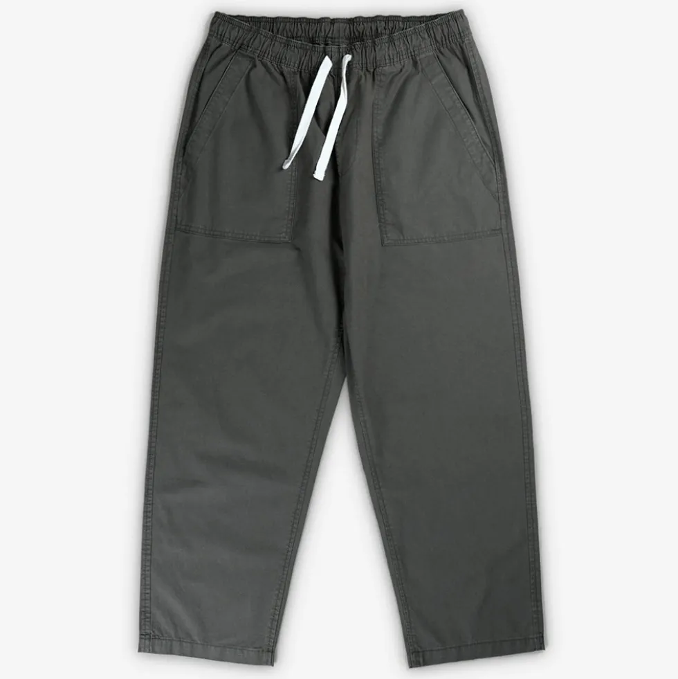 Bleu - Pantalon Relaxed Solid Color - Kaki