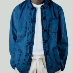 Bleu - Veste Shanghai Pure Indigo - Bleu