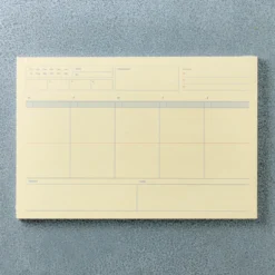 Bloc-note planner hebdomadaire