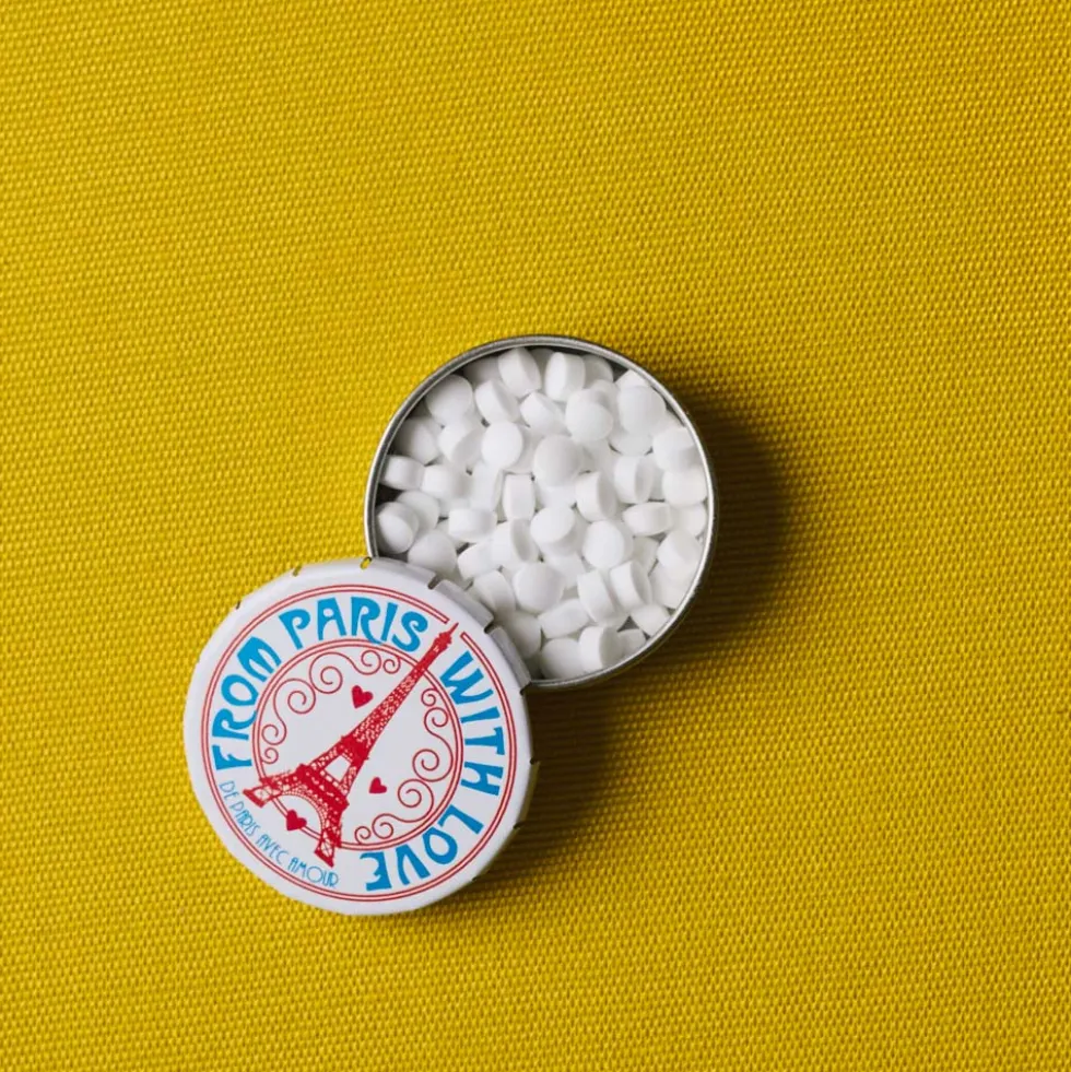 Boite de bonbons à la menthe from Paris - Blanc