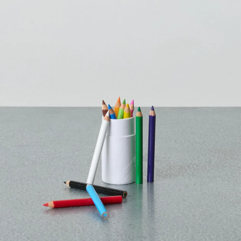 Boite de 12 mini crayons de couleur