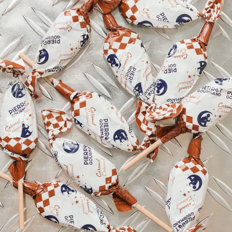 Boite de 10 sucettes - Caramel