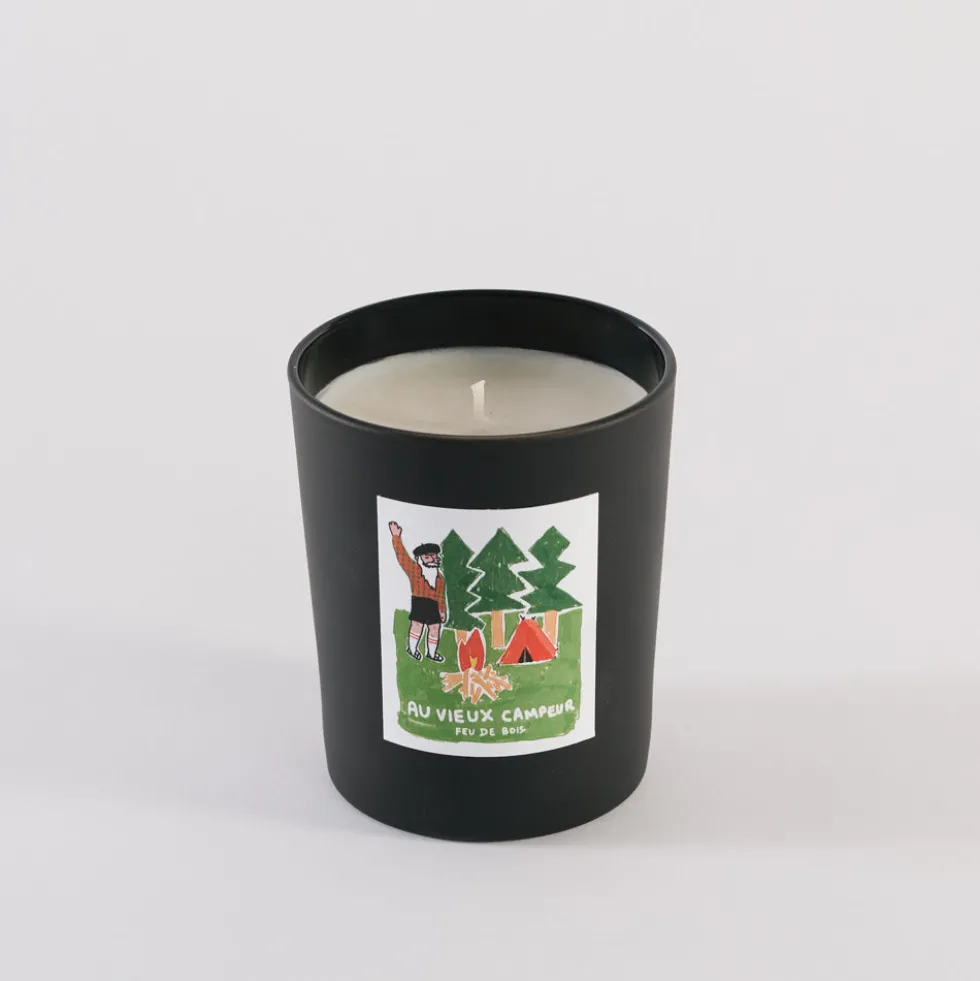 Bougie Au Vieux Campeur - Feu de bois